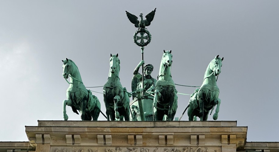 Quadriga auf dem Brandenburger Tor in Berlin